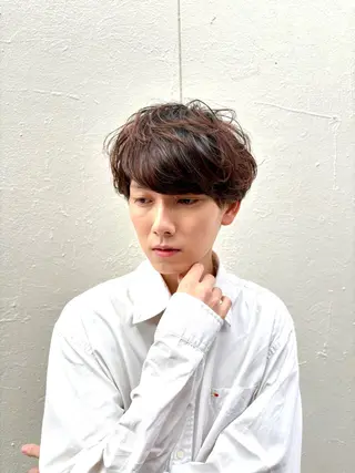 メンズ 梅雨対策すぐ巻ける ☔️縮毛矯正勝倉　麗のヘアスタイル