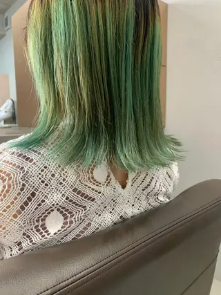 カラー ボブパーマコテ巻き風 パーマNo1深江秀平のヘアスタイル