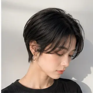 ショート 《期間限定無料》 くびれショート 日向のヘアスタイル