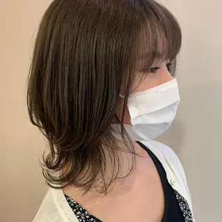ミディアム カラー 暖色/ブリーチカラー 🎀 M i k uのヘアスタイル