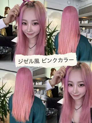 ロング 水戸/ブリーチカラー 中山りくのヘアスタイル