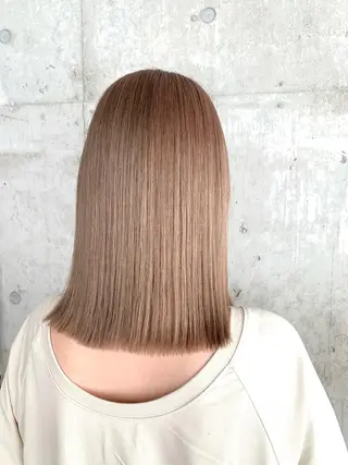 セミロング カラー 横浜/韓国レイヤー /透明感カラー🌷のヘアスタイル