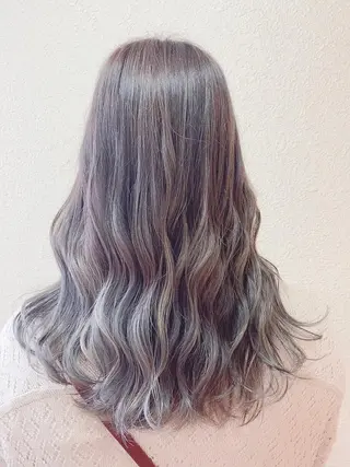 セミロング カラー 美髪・透明感カラー 西川仁弥のヘアスタイル