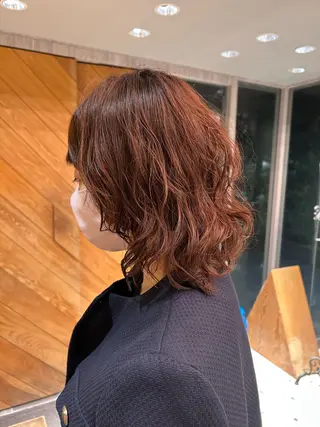 ミディアム パーマ 似合わせショート✨ KIMIYOのヘアスタイル
