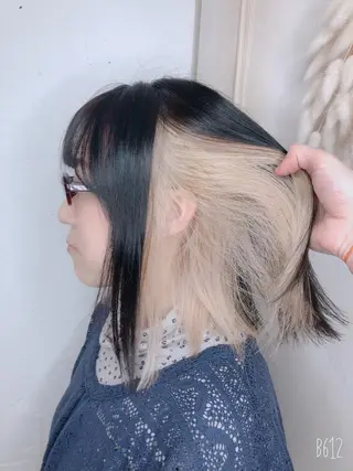 ミディアム デザインカラー🎨 下北沢 / 磯部のヘアスタイル