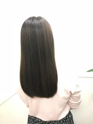 ロング 韓国 縮毛矯正 髪質改善 木村のヘアスタイル