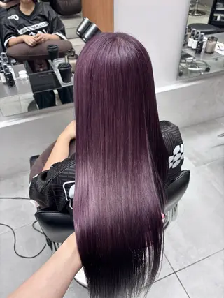ロング Rena/透明感 カラー/Wカラー🎀のヘアスタイル