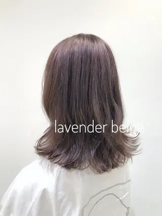 ミディアム カラー 大平 美沙のヘアスタイル