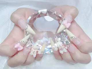 ネイル MoMoA Nail ネイル長さ出し専門店のネイルデザイン