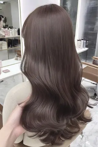 ロング カラー ハイトーンカラー が絶対可愛い✨泰聖✨のヘアスタイル