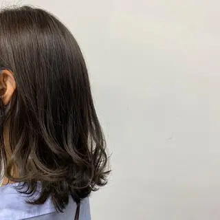 セミロング 韓国風ベージュ🤎 赤みなし🌿横浜🤎のヘアスタイル
