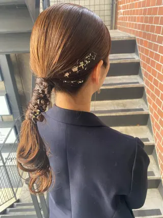 ロング ヘアアレンジ 【safric】 NAOのヘアスタイル