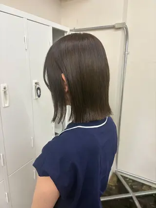 ミディアム 透明感カラー/顔周り カット/ののか💞のヘアスタイル