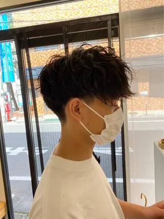 メンズ ブリーチなしWカラー ／レイヤー🎀マリノのヘアスタイル