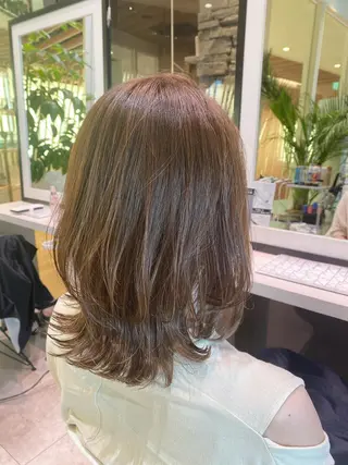ミディアム カラー 内藤 裕真 k-twoのヘアスタイル