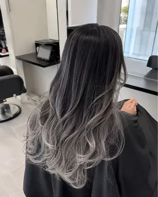 ロング カラー 小田 晃瑛のヘアスタイル