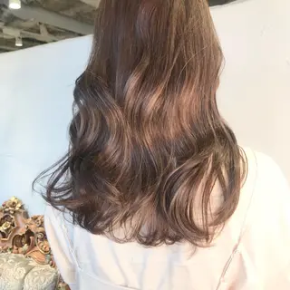 セミロング カラー 上品韓国ヘア レイヤー/ayaのヘアスタイル