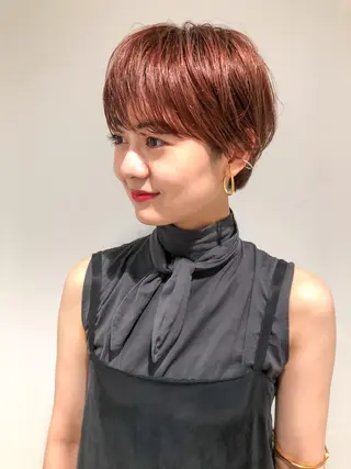 ショート カラー センスをお届けします 大谷将生infpのヘアスタイル
