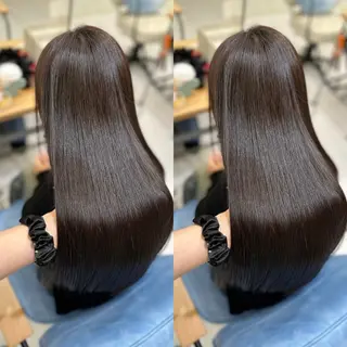 ロング 髪質改善🩵縮毛矯正 代々木/木下のヘアスタイル