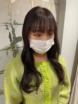 ロング カラー 岩下昂世/ ハイトーン/デザインのヘアスタイル