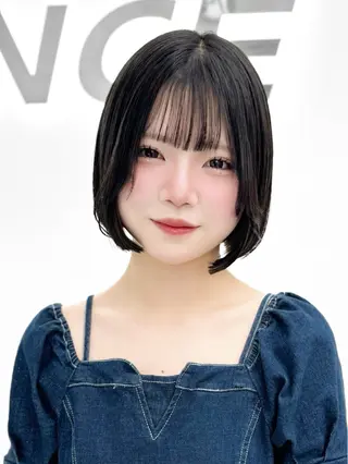 ショート カラー ヘアアレンジ 縮毛矯正🤍 盛れるボブ/ひかりのヘアスタイル