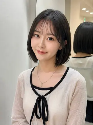 ショート 韓国ヘア🇰🇷／ 艶カラー鈴木萌愛🩶のヘアスタイル
