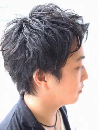 ショート パーマ メンズ メンズカット/パーマ 深浦 庄晴のヘアスタイル