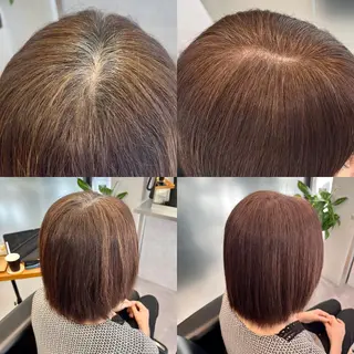 カラー おしゃれ染めで白髪を 染める/山口玲緒奈のヘアスタイル