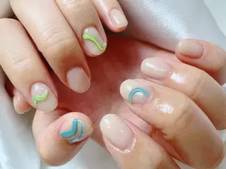 カラー ネイル (∩_∩)ミモ🧸E yelash&ネイルのマツエク・マツパデザイン
