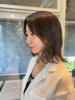 ミディアム 河原 來愛のヘアスタイル