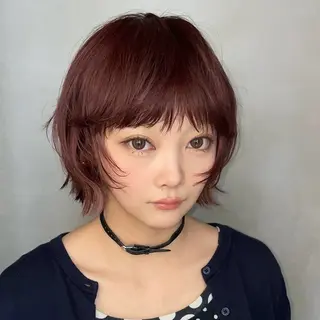 ショート カラー ブリーチ/レイヤー 艶カラー💫チャンのヘアスタイル