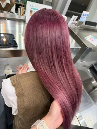 ロング Tsgumi /京都/ハイトーンのヘアスタイル
