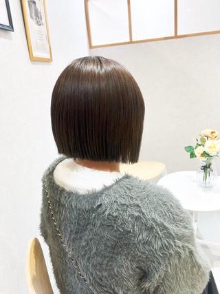 ミディアム mao/ bob オリーブcolorのヘアスタイル