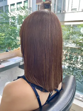 ミディアム 🦋‪髪質改善/縮毛 矯正/えみか🦋のヘアスタイル