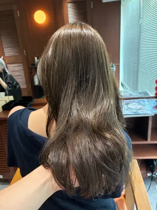 セミロング カラー ヘアアレンジ 💟Opus // Mizuki🐕のヘアスタイル
