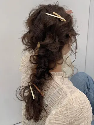 ロング ヘアアレンジ ✂️RIKUKI🎨 【駒込美容師🎀】のヘアスタイル