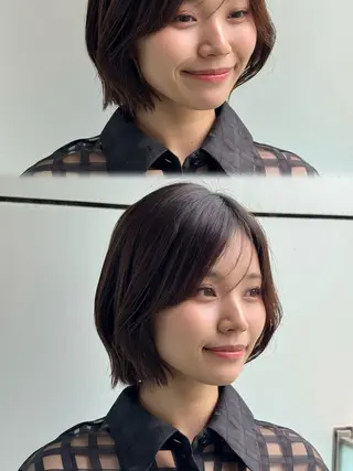 ショート ボブ/透明感カラー /艶髪/しなる🌷のヘアスタイル