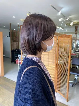 ショート カラー ブリーチカラー🫧 森　凪沙のヘアスタイル