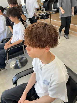 ショート パーマ メンズ メンズパーマ/新潟/ 万代／田崎亮🌟のヘアスタイル