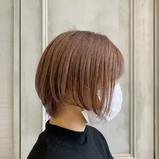 ショート オリーブ カラー✨有坂映哉のヘアスタイル