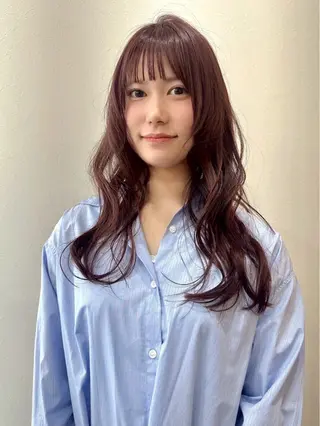 ロング カラー 恩田 遼のヘアスタイル