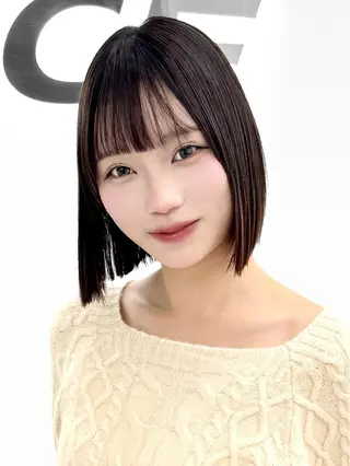 ミディアム カラー ヘアアレンジ 縮毛矯正🤍 盛れるボブ/ひかりのヘアスタイル