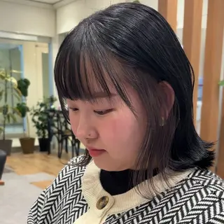 ショート カラー 矯正パーマ、ベージュ ボブカット🫧のヘアスタイル