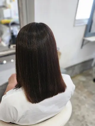 セミロング 熊野 タイソンのヘアスタイル