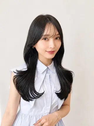 ロング 🧡くびれヘア/前髪 顔周り🧡久原結衣のヘアスタイル