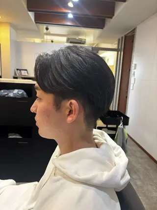 パーマ メンズ 曲がる縮毛矯正/ 大西のヘアスタイル