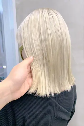 ミディアム カラー パーマ ヘアアレンジ メンズ ハイトーン/レイヤー 🌸さくらのヘアスタイル