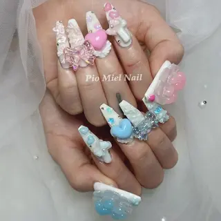 ネイル HANA 長さだしのネイルデザイン