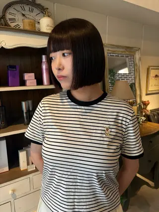 ショート カラー ichika/福岡 /透明感カラー🤎のヘアスタイル