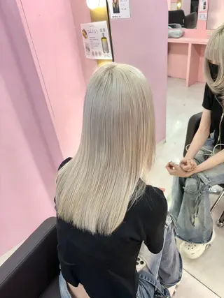 セミロング カラー 甘ふわgirly🎀 ハイトーン🤍Ramのヘアスタイル